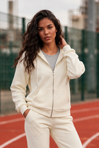 Felpa cappuccio zip
