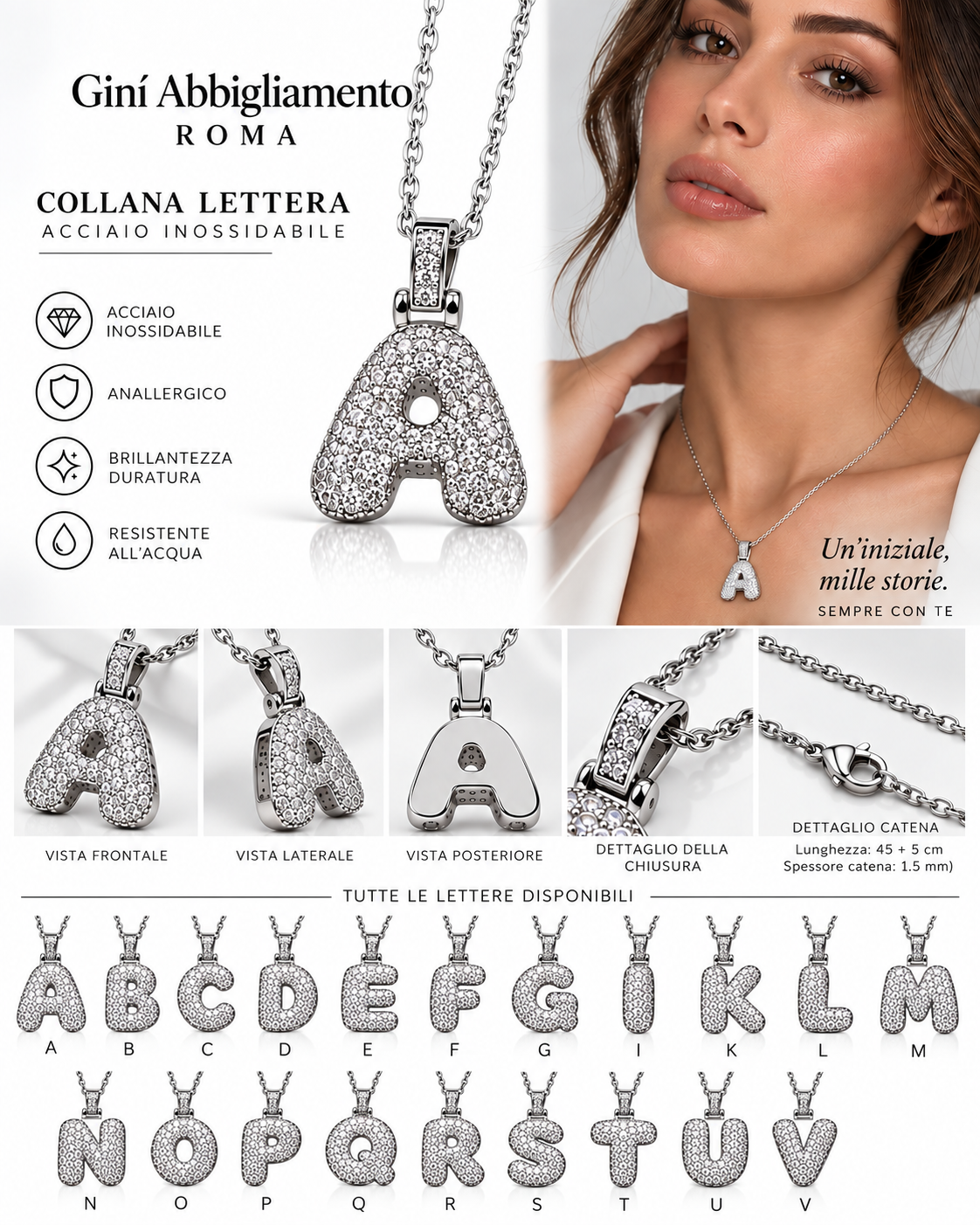 Collana con Iniziale
